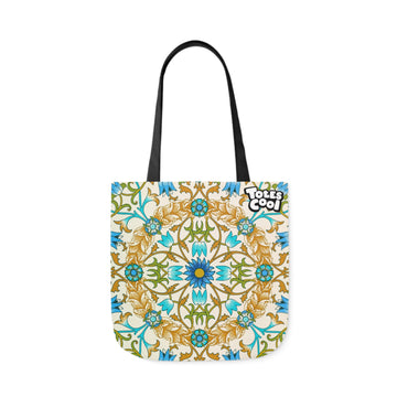 Blue Flowers & Vines Pattern